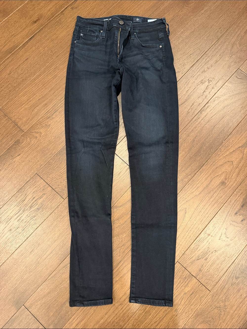 AG Farrah Skinny Ankle High Rise Jeans Faded Black Women’s Size 27R - C54-123